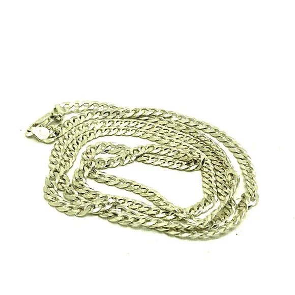 Sterling Silver Cuban Necklace 30'' inches Long Mens Women's Jewelry 18.…